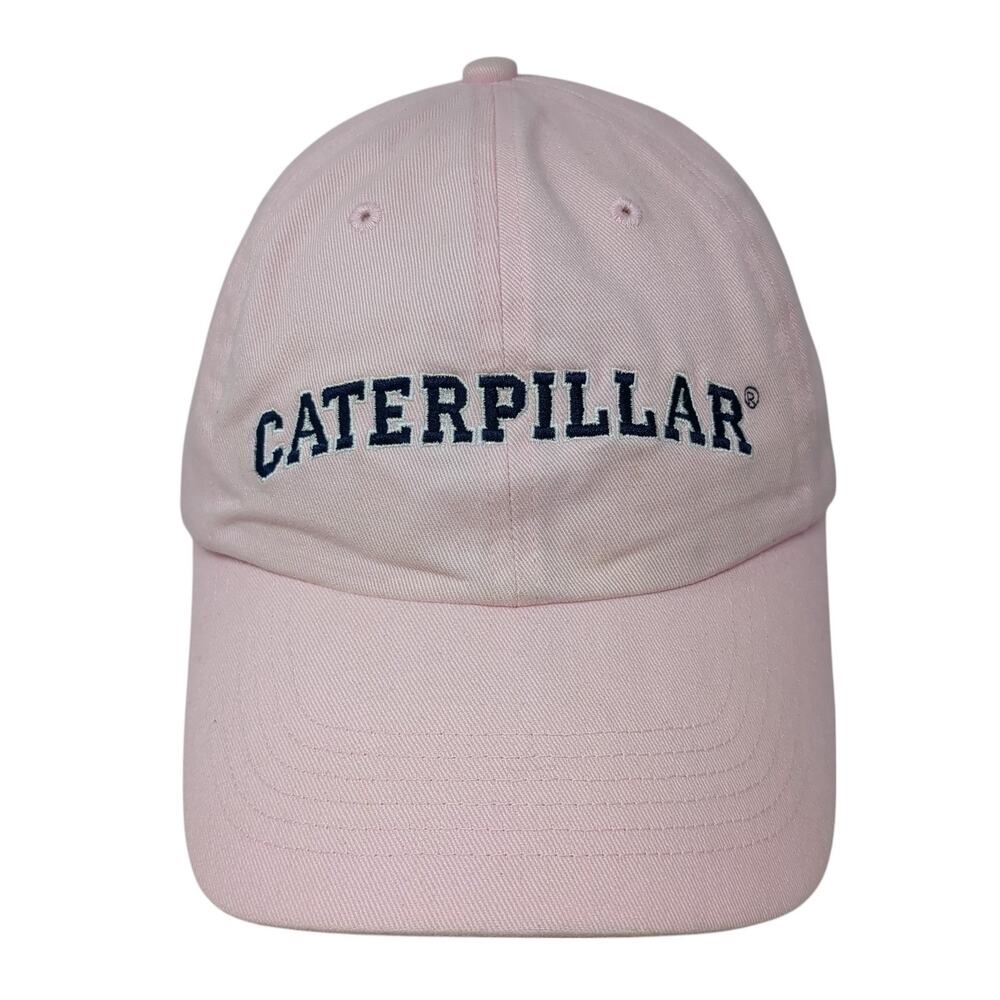 Caterpillar Slideback Hat Pink One Size Adjustable Embroidered CAT